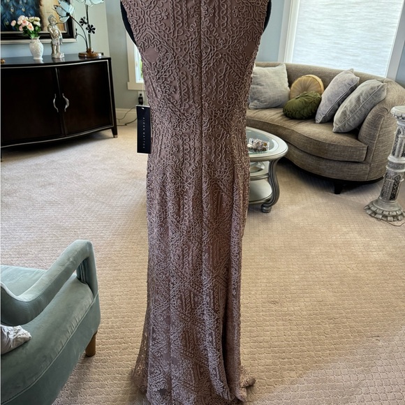 AIDAN MADDOX DRESS size 4 new with tags prom wedding party mauvish brown - Picture 7 of 14